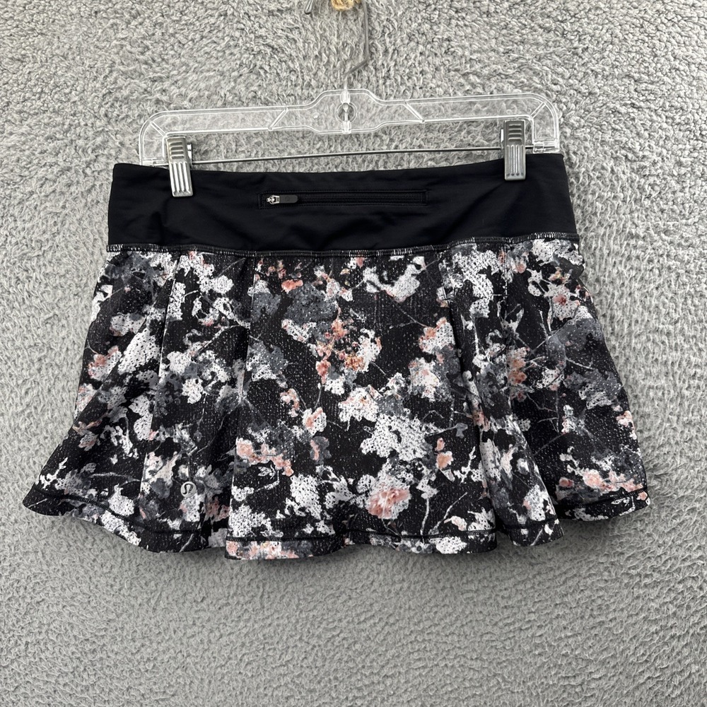 Lululemon Pace Rival Skirt Skort Spring Multi Floral Tennis Athletic Women's 6